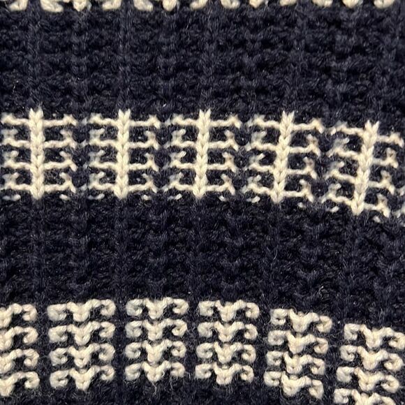 Jones New York Navy Blue&White V Neck Sweater Size M - Picture 6 of 11